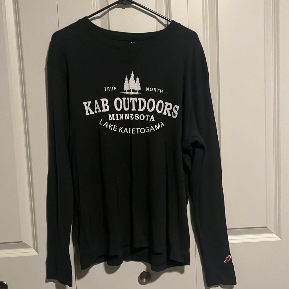 League Graphite Gray/Black Waffle Knit Long Sleeve